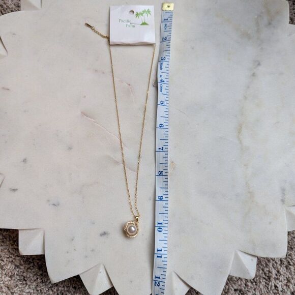 NIB Pacific Palm Pearl Necklace & Bracelet Set | Women’s Jewelry Gift Boxed - Picture 6 of 6